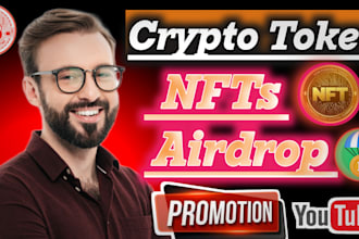 promote your crypto token promotion on youtube channel