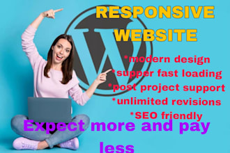 design or develop creative professional wordpress website