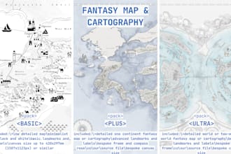 create an amazing fantasy map or cartography