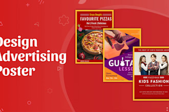 design advertisement poster and banner with illustrator