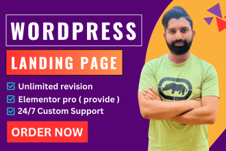 be your wordpress landing page design expert