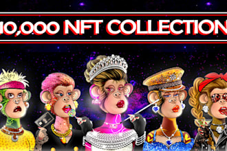 design custom nft art, nft cartoon, nft collection