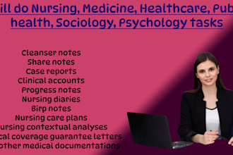 urgently prepare your soap notes, progress notes and care plans