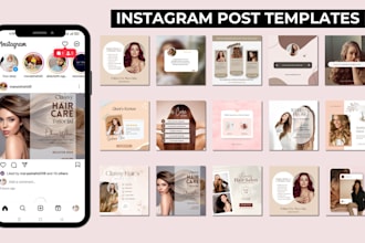 design instagram, facebook posts and banner ads