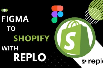 convert figma design to shopify pages with replo