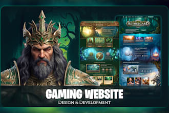 design and develop your gaming website or gaming app using ai and figma