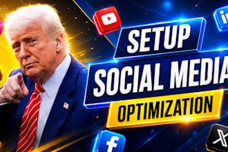 do create and setup all social media business account