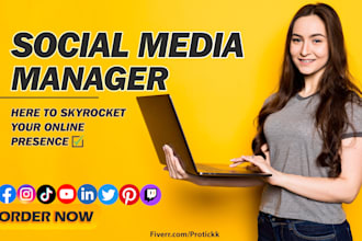 work as your reliable social media manager
