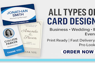 design premium business card and any custom printable card