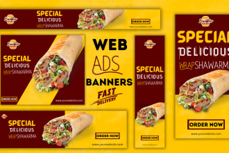 make a attractive web banner, header,ads,cover,slider