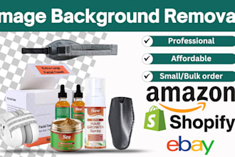 do background removal and photo enhancement amazon, ebay and shopify
