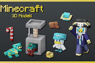 make 3d models and textures for minecraft