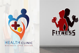 design best health, fitness and clinic logo