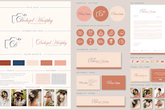 design a signature logo, complete branding kit and social media kit design