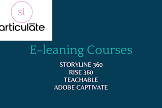 develop courses in articulate 360 and rise 360