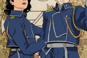 draw you with your celebrity crush or fictional character