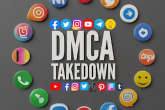 remove harassing , defamatory content,expert dmca takedown for yt,ig,fb,x,reddit