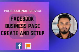 create facebook business page with setup