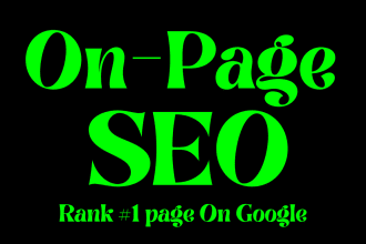do perfect on page SEO optimization for your website
