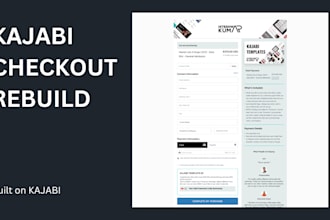 create custom kajabi checkout