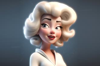 create pixar,disney style characters