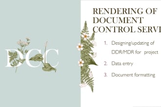 prepare, managed, save documents and update documents
