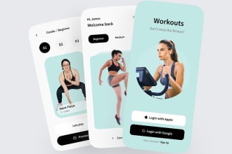 develop fitness app, gym app, workout app, health app, nutrition app, doctor app