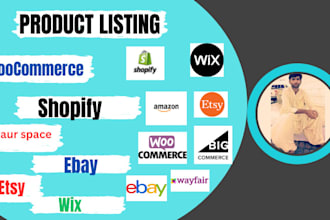 do bulk import and export products on shopify, woocommerce, ebay, etsy, wayfair