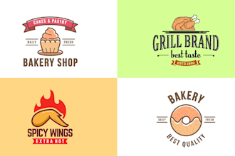 design high quality bakery logo with free source file