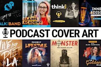 design a professional podcast cover art
