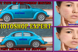 do photoshop editing, photo manipulation and retouching