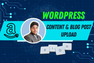 upload content, article and blog posts as wordpress virtual assistant