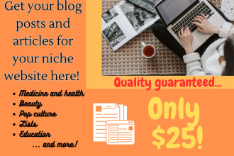 write a SEO blog post or essay for your niche website