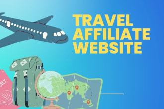 create travel affiliate website to make money online