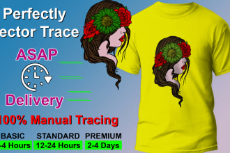 trace your logo or design for dtf or dtg