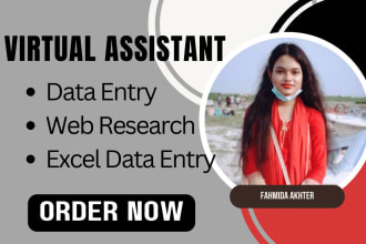 be your most reliable VA for data entry jobs by web research