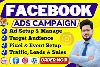 setup facebook ads campaign manager, fb advertising for your targeted audience