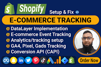 setup shopify web pixel analytics google ads conversion tracking by tag manager