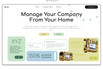 design modern, trendy and clean website ui design or landing page design