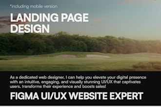 do attractive modern clean landing page UI UX web design
