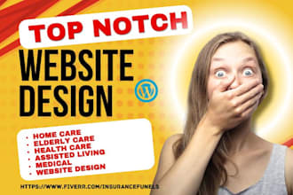 design home care elderly care health assisted living medical insurance website