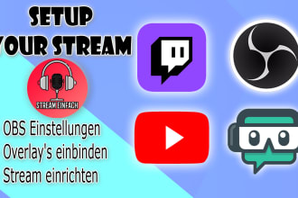 setup your obs for twitch and youtube stream