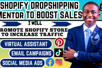 be your shopify dropshipping mentor to boost sales, marketing, tiktok shop