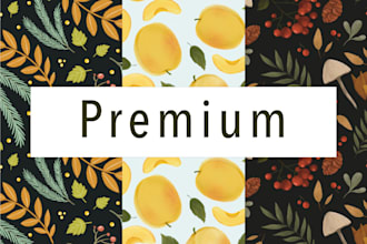 create original pattern, textile print and packaging