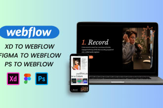 convert figma, xd or ps design to webflow