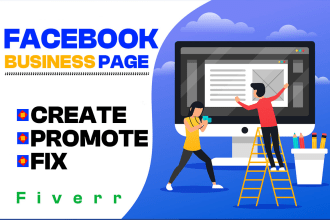 creation, fix, set up, and optimize your facebook business page
