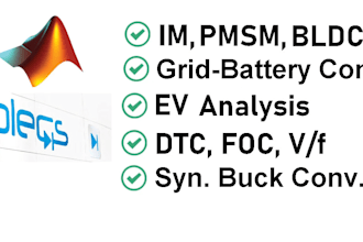 deliver postgrad, undergrad projects in matlab, simulink, plecs