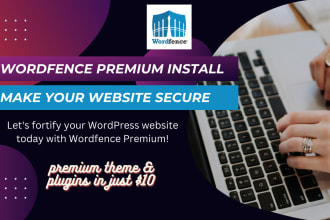 install wordfence premium and secure wordpress website