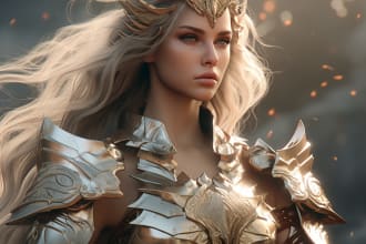 draw realistic digital fantasy portraits