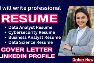 write job landing ats data science cybersecurity business data analyst resume